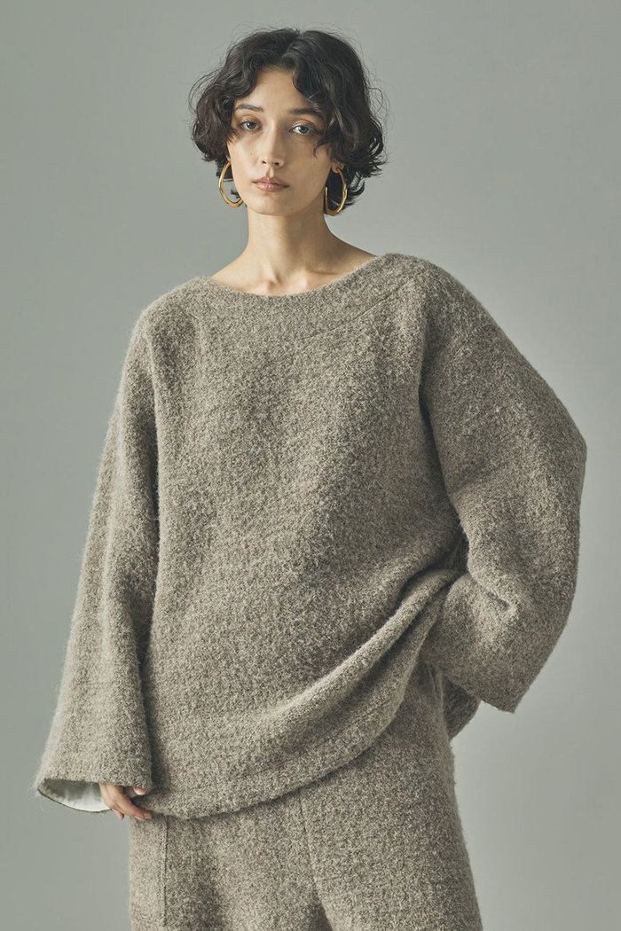 【カレンソロジー/Curensology】の〈C.S.G〉ブークレープルオーバー インテリア・キッズ・メンズ・レディースファッション・服の通販 founy(ファニー) https://founy.com/ ファッション Fashion レディースファッション Fashion for Women トップス・カットソー Cut & Sew Tops ニット Knit Tops & Sweaters カジュアルプルオーバー・ニットトップス Pullovers & Knit Tops / Casual Pullovers おすすめ Recommended / Our Picks イタリア Italy セットアップ Set-Up, Coordinated Outfit ブラウジング Blouson Silhouette, Cinched Waist 日本製 Made In Japan |ID: prp329100004655141 ipo3291000000035939328