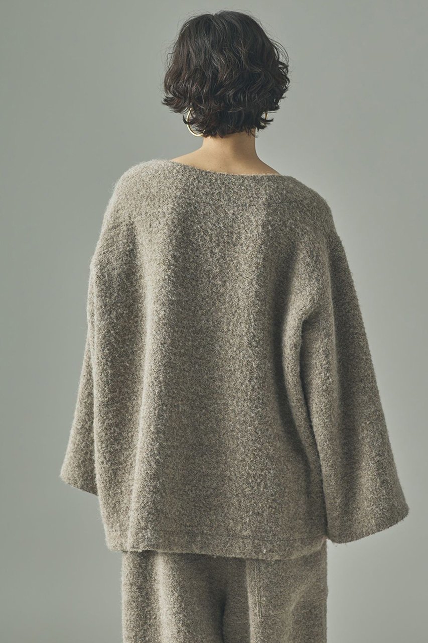 【カレンソロジー/Curensology】の〈C.S.G〉ブークレープルオーバー 人気、トレンドファッション・服の通販 founy(ファニー) 　ファッション　Fashion　レディースファッション　Fashion for Women　トップス・カットソー　Cut & Sew Tops　ニット　Knit Tops & Sweaters　カジュアルプルオーバー・ニットトップス　Pullovers & Knit Tops / Casual Pullovers　おすすめ　Recommended / Our Picks　イタリア　Italy　セットアップ　Set-Up, Coordinated Outfit　ブラウジング　Blouson Silhouette, Cinched Waist　日本製　Made In Japan　other-3|ID: prp329100004655141 ipo3291000000035939332