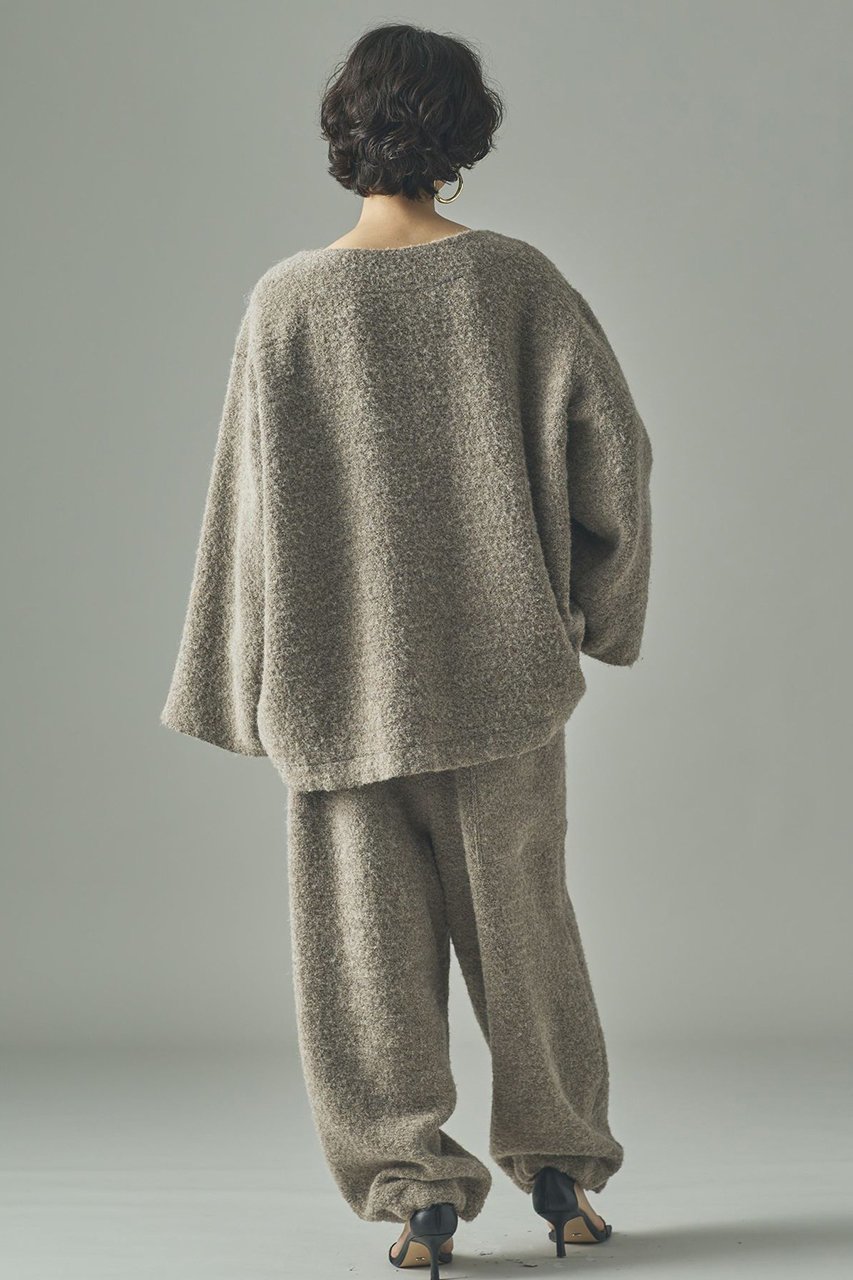 【カレンソロジー/Curensology】の〈C.S.G〉ブークレープルオーバー 人気、トレンドファッション・服の通販 founy(ファニー) 　ファッション　Fashion　レディースファッション　Fashion for Women　トップス・カットソー　Cut & Sew Tops　ニット　Knit Tops & Sweaters　カジュアルプルオーバー・ニットトップス　Pullovers & Knit Tops / Casual Pullovers　おすすめ　Recommended / Our Picks　イタリア　Italy　セットアップ　Set-Up, Coordinated Outfit　ブラウジング　Blouson Silhouette, Cinched Waist　日本製　Made In Japan　other-6|ID: prp329100004655141 ipo3291000000035939336