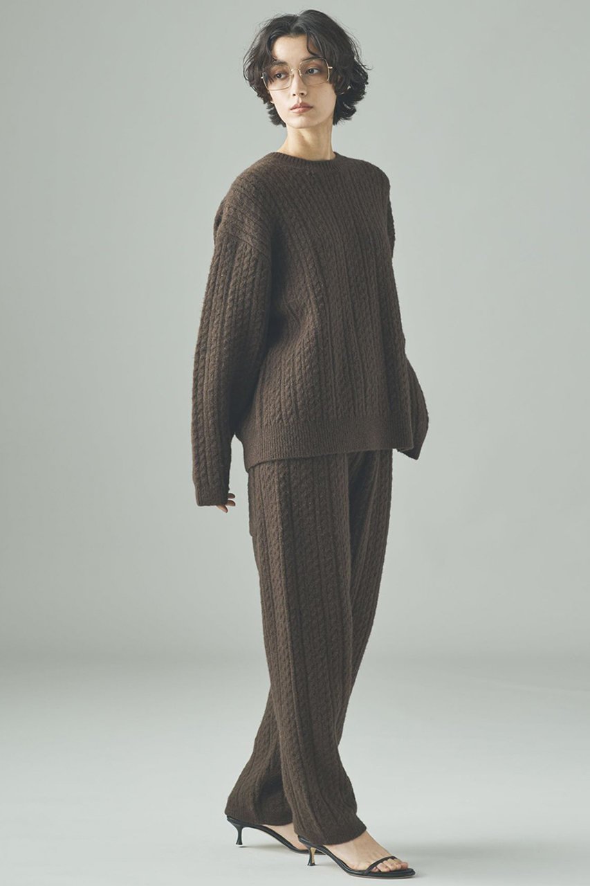 【カレンソロジー/Curensology】のシャギーケーブルニットパンツ 人気、トレンドファッション・服の通販 founy(ファニー) 　ファッション　Fashion　レディースファッション　Fashion for Women　パンツ　Pants & Trousers　おすすめ　Recommended / Our Picks　ストレッチ　Stretch, Stretchy Fabric　セットアップ　Set-Up, Coordinated Outfit　ポケット　Pocket, Pocket Detail　ランダム　Random, Irregular　リラックス　Relax, Relaxed Fit　新作・新入荷　New Arrivals / New In　other-7|ID: prp329100004655142 ipo3291000000033663975