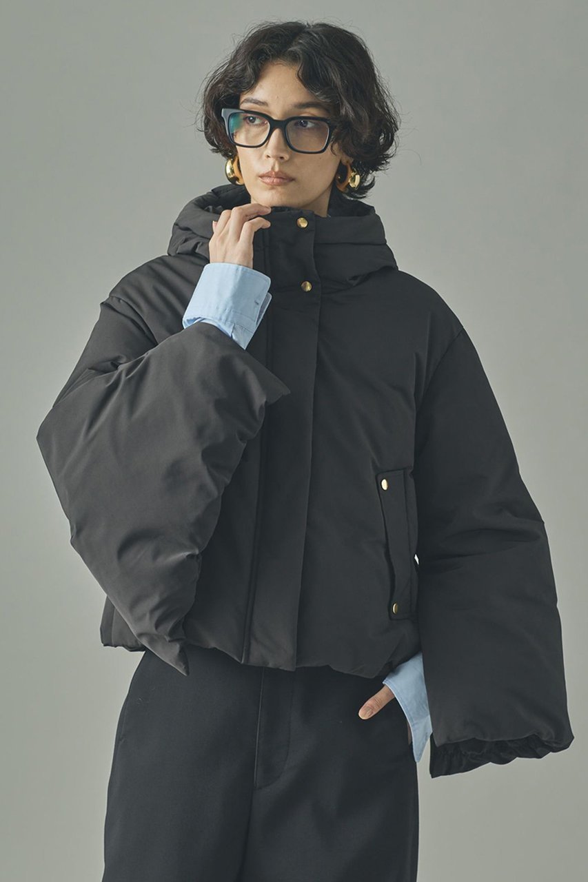 【カレンソロジー/Curensology】の2WAYフードダウンジャケット 人気、トレンドファッション・服の通販 founy(ファニー) 　ファッション　Fashion　レディースファッション　Fashion for Women　アウター　Coat / Outerwear Collection　レディースジャケット・軽アウター　Jackets　ショート　Short, Short Length　ジャケット　Jacket, Outerwear　スリーブ　Sleeve, Long Sleeve / Short Sleeve　ダウン　Down, Puffer　バランス　Balance, Style Balance　ポンチョ　Poncho, Cape Style　other-2|ID: prp329100004655145 ipo3291000000035939221