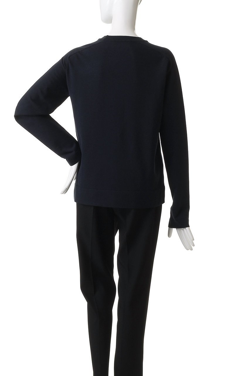 【デパリエ/DEPAREILLE】のウォッシャブルロゴクルーネック 人気、トレンドファッション・服の通販 founy(ファニー) 　ファッション　Fashion　レディースファッション　Fashion for Women　トップス・カットソー　Cut & Sew Tops　ニット　Knit Tops & Sweaters　カジュアルプルオーバー・ニットトップス　Pullovers & Knit Tops / Casual Pullovers　シンプル　Simple, Minimal　ベーシック　Basic, Essential　ボトム　Bottoms, Lower Wear　新作・新入荷　New Arrivals / New In　other-4|ID: prp329100004655148 ipo3291000000033664089
