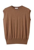 【ジェイドット/j.】の綿シルクニットスリーブレストップス キャメル|ID: prp329100004655150 ipo3291000000035939341