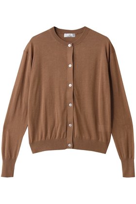 【ジェイドット/j.】 綿シルクニットクルーカーディガン人気、トレンドファッション・服の通販 founy(ファニー) ファッション Fashion レディースファッション Fashion for Women トップス・カットソー Cut & Sew Tops ニット Knit Tops & Sweaters カーディガン・羽織り Layered Style Cardigans カーディガン Cardigan, Knitwear シルク Silk, 100% Silk ベーシック Basic, Essential エレガント 上品 Elegant |ID:prp329100004655151