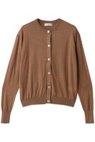 【ジェイドット/j.】の綿シルクニットクルーカーディガン 人気、トレンドファッション・服の通販 founy(ファニー) ファッション Fashion レディースファッション Fashion for Women トップス・カットソー Cut & Sew Tops ニット Knit Tops & Sweaters カーディガン・羽織り Layered Style Cardigans カーディガン Cardigan, Knitwear シルク Silk, 100% Silk ベーシック Basic, Essential エレガント 上品 Elegant |ID:prp329100004655151