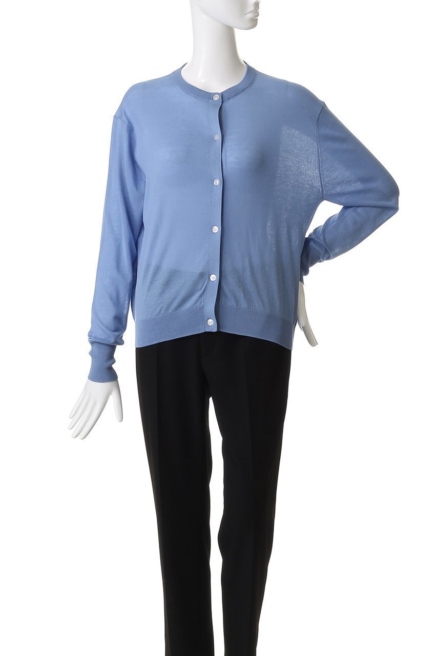 【ジェイドット/j.】の綿シルクニットクルーカーディガン 人気、トレンドファッション・服の通販 founy(ファニー) 　ファッション　Fashion　レディースファッション　Fashion for Women　トップス・カットソー　Cut & Sew Tops　ニット　Knit Tops & Sweaters　カーディガン・羽織り　Layered Style Cardigans　カーディガン　Cardigan, Knitwear　シルク　Silk, 100% Silk　ベーシック　Basic, Essential　エレガント 上品　Elegant　other-2|ID: prp329100004655151 ipo3291000000035859528