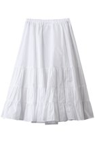 【ジェイドット/j.】の光沢タフタギャザーロングスカート ホワイト|ID: prp329100004655152 ipo3291000000035818162