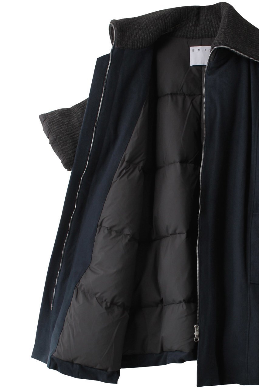 【リムアーク/RIM.ARK】のBack side down combination CT/コート 人気、トレンドファッション・服の通販 founy(ファニー) 　ファッション　Fashion　レディースファッション　Fashion for Women　アウター　Coat / Outerwear Collection　コート・ロングコート・ピーコート　Long Coats, Peacoats & More　ダウン　Down, Puffer　メルトン　Melton, Heavy Wool　ロング　Long, Long-Length　防寒　Cold Protection, Winter-Ready　other-6|ID: prp329100004655163 ipo3291000000035136531
