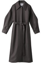 【リムアーク/RIM.ARK】のStand collar melton CT/コート 人気、トレンドファッション・服の通販 founy(ファニー) ファッション Fashion レディースファッション Fashion for Women アウター Coat / Outerwear Collection コート・ロングコート・ピーコート Long Coats, Peacoats & More スリット Slit, Slit Detail メルトン Melton, Heavy Wool ロング Long, Long-Length 今季 This Season, Current Season thumbnail グレー|ID: prp329100004655165 ipo3291000000033664399