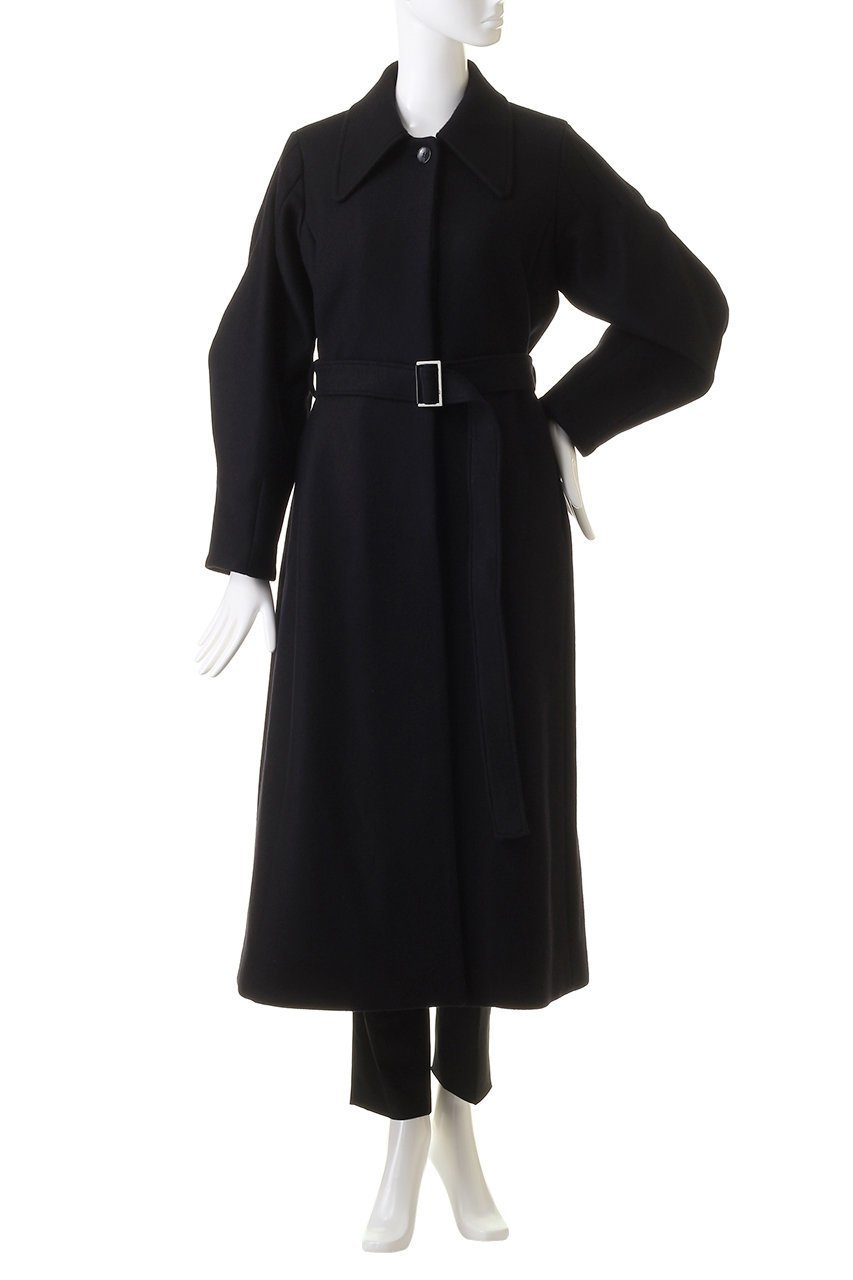 【リムアーク/RIM.ARK】のStand collar melton CT/コート 人気、トレンドファッション・服の通販 founy(ファニー) 　ファッション　Fashion　レディースファッション　Fashion for Women　アウター　Coat / Outerwear Collection　コート・ロングコート・ピーコート　Long Coats, Peacoats & More　スリット　Slit, Slit Detail　メルトン　Melton, Heavy Wool　ロング　Long, Long-Length　今季　This Season, Current Season　other-2|ID: prp329100004655165 ipo3291000000033664401