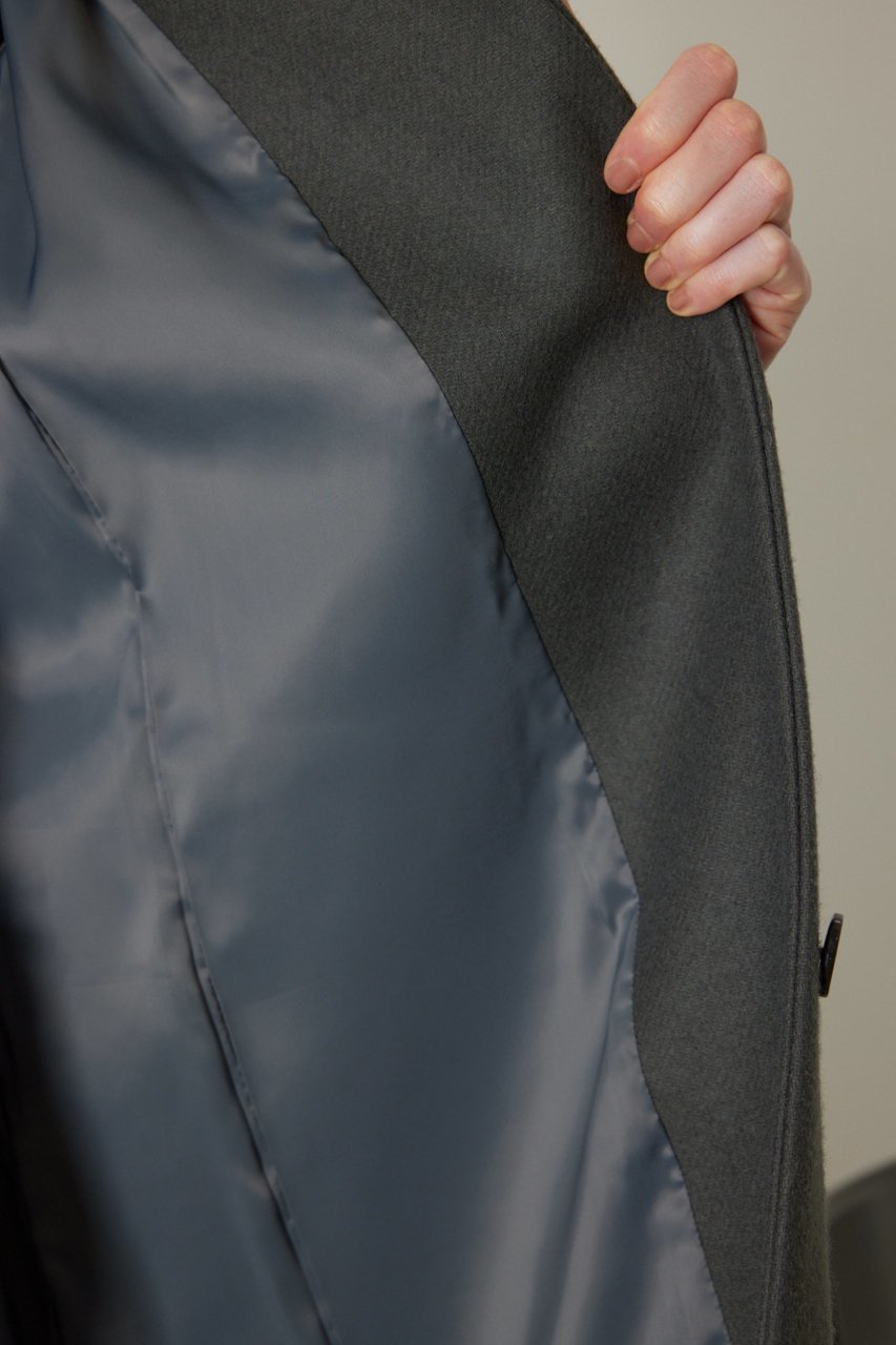 【リムアーク/RIM.ARK】のStand collar melton CT/コート 人気、トレンドファッション・服の通販 founy(ファニー) 　ファッション　Fashion　レディースファッション　Fashion for Women　アウター　Coat / Outerwear Collection　コート・ロングコート・ピーコート　Long Coats, Peacoats & More　スリット　Slit, Slit Detail　メルトン　Melton, Heavy Wool　ロング　Long, Long-Length　今季　This Season, Current Season　other-8|ID: prp329100004655165 ipo3291000000033664409
