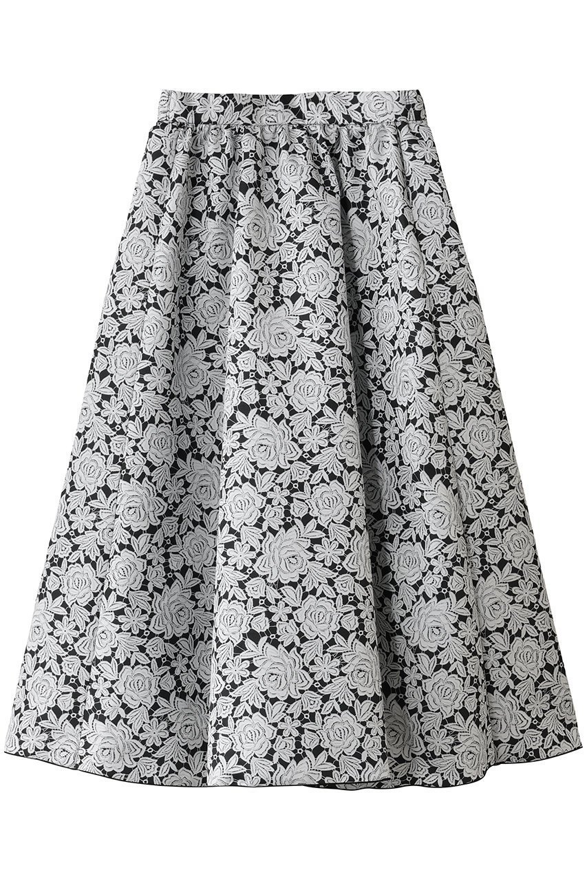 【アミカ/AMICA】のヴィンテージレーススカート インテリア・キッズ・メンズ・レディースファッション・服の通販 founy(ファニー) 　ファッション　Fashion　レディースファッション　Fashion for Women　アウター　Coat / Outerwear Collection　スカート　Skirts　エレガント 上品　Elegant　ギャザー　Gathered, Ruffled　コレクション　Collection, Seasonal Line　シンプル　Simple, Minimal　プリント　Print, Printed Pattern　モノトーン　Monotone, Black and White　レース　Lace, Lace Fabric　定番　Standard, Basic Item　新作・新入荷　New Arrivals / New In　ホワイト×ブラック|ID: prp329100004656666 ipo3291000000033683224