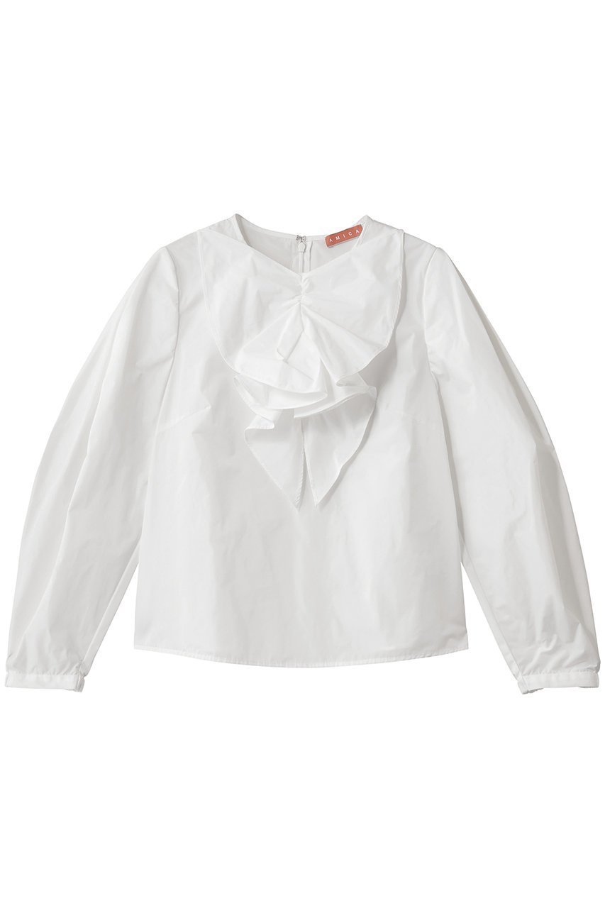 【アミカ/AMICA】のリボンブラウス 人気、トレンドファッション・服の通販 founy(ファニー) 　ファッション　Fashion　レディースファッション　Fashion for Women　トップス・カットソー　Cut & Sew Tops　シャツ・ブラウス・オフィスカジュアル　Elegant Blouses & Button-Ups　カフス　Cuff Design　クロップド　Cropped, Short Length　コンパクト　Compact, Small Size　スリーブ　Sleeve, Long Sleeve / Short Sleeve　タフタ　Taffeta, Structured Fabric　パーティ　Party, Party Style　マニッシュ　Mannish, Boyish　リボン　Ribbon, Bow　ロング　Long, Long-Length　エレガント 上品　Elegant　新作・新入荷　New Arrivals / New In　 other-1|ID: prp329100004656670 ipo3291000000033683240