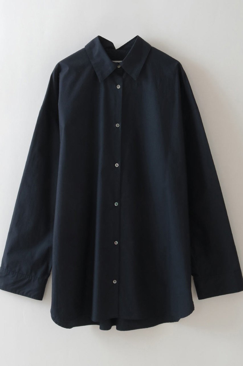 【ハー/HER.】のHER.designオーバーシャツ インテリア・キッズ・メンズ・レディースファッション・服の通販 founy(ファニー) ファッション Fashion レディースファッション Fashion for Women トップス・カットソー Cut & Sew Tops シャツ・ブラウス・オフィスカジュアル Elegant Blouses & Button-Ups カフス Cuff Design スリーブ Sleeve, Long Sleeve / Short Sleeve ベーシック Basic, Essential ロング Long, Long-Length ワッシャー Washer, Crinkled Finish ネイビー|ID: prp329100004657334 ipo3291000000033704644