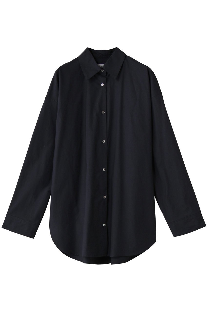 【ハー/HER.】のHER.designオーバーシャツ インテリア・キッズ・メンズ・レディースファッション・服の通販 founy(ファニー) 　ファッション　Fashion　レディースファッション　Fashion for Women　トップス・カットソー　Cut & Sew Tops　シャツ・ブラウス・オフィスカジュアル　Elegant Blouses & Button-Ups　カフス　Cuff Design　スリーブ　Sleeve, Long Sleeve / Short Sleeve　ベーシック　Basic, Essential　ロング　Long, Long-Length　ワッシャー　Washer, Crinkled Finish　ネイビー|ID: prp329100004657334 ipo3291000000035829276