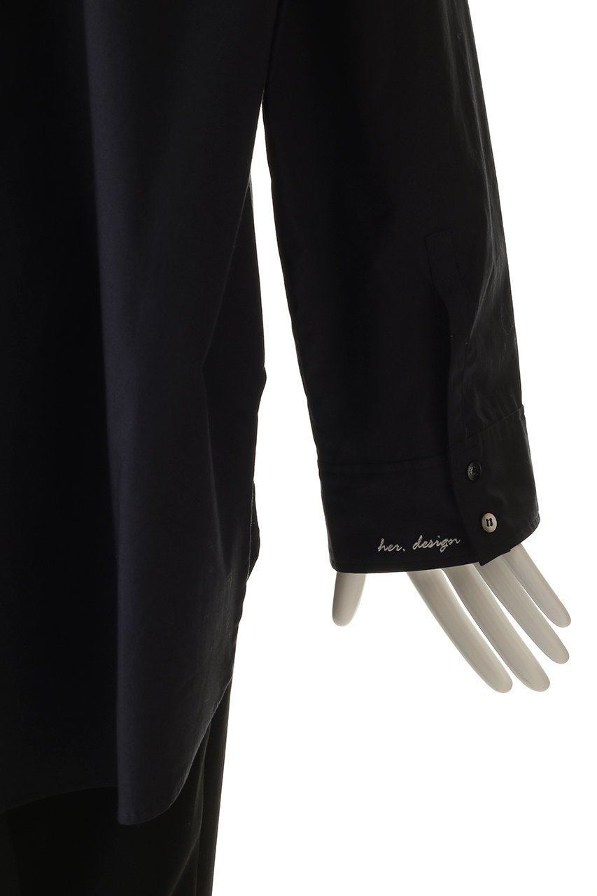 【ハー/HER.】のHER.designオーバーシャツ 人気、トレンドファッション・服の通販 founy(ファニー) 　ファッション　Fashion　レディースファッション　Fashion for Women　トップス・カットソー　Cut & Sew Tops　シャツ・ブラウス・オフィスカジュアル　Elegant Blouses & Button-Ups　カフス　Cuff Design　スリーブ　Sleeve, Long Sleeve / Short Sleeve　ベーシック　Basic, Essential　ロング　Long, Long-Length　ワッシャー　Washer, Crinkled Finish　other-6|ID: prp329100004657334 ipo3291000000035829288