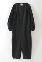 【ハー/HER.】の【9/4 12:00販売開始】ホックディテールオールインワン 人気、トレンドファッション・服の通販 founy(ファニー) ファッション Fashion レディースファッション Fashion for Women パンツ Pants & Trousers スリーブ Sleeve, Long Sleeve / Short Sleeve フォルム Silhouette, Form フロント Front, Front Design thumbnail ブラック|ID: prp329100004657338 ipo3291000000033704682