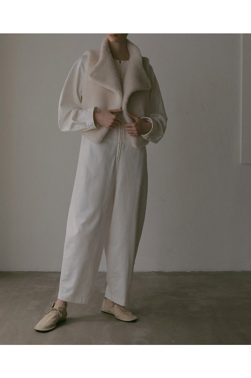 【ハー/HER.】の【9/4 12:00販売開始】ホックディテールオールインワン 人気、トレンドファッション・服の通販 founy(ファニー) 　ファッション　Fashion　レディースファッション　Fashion for Women　パンツ　Pants & Trousers　スリーブ　Sleeve, Long Sleeve / Short Sleeve　フォルム　Silhouette, Form　フロント　Front, Front Design　other-2|ID: prp329100004657338 ipo3291000000033704684