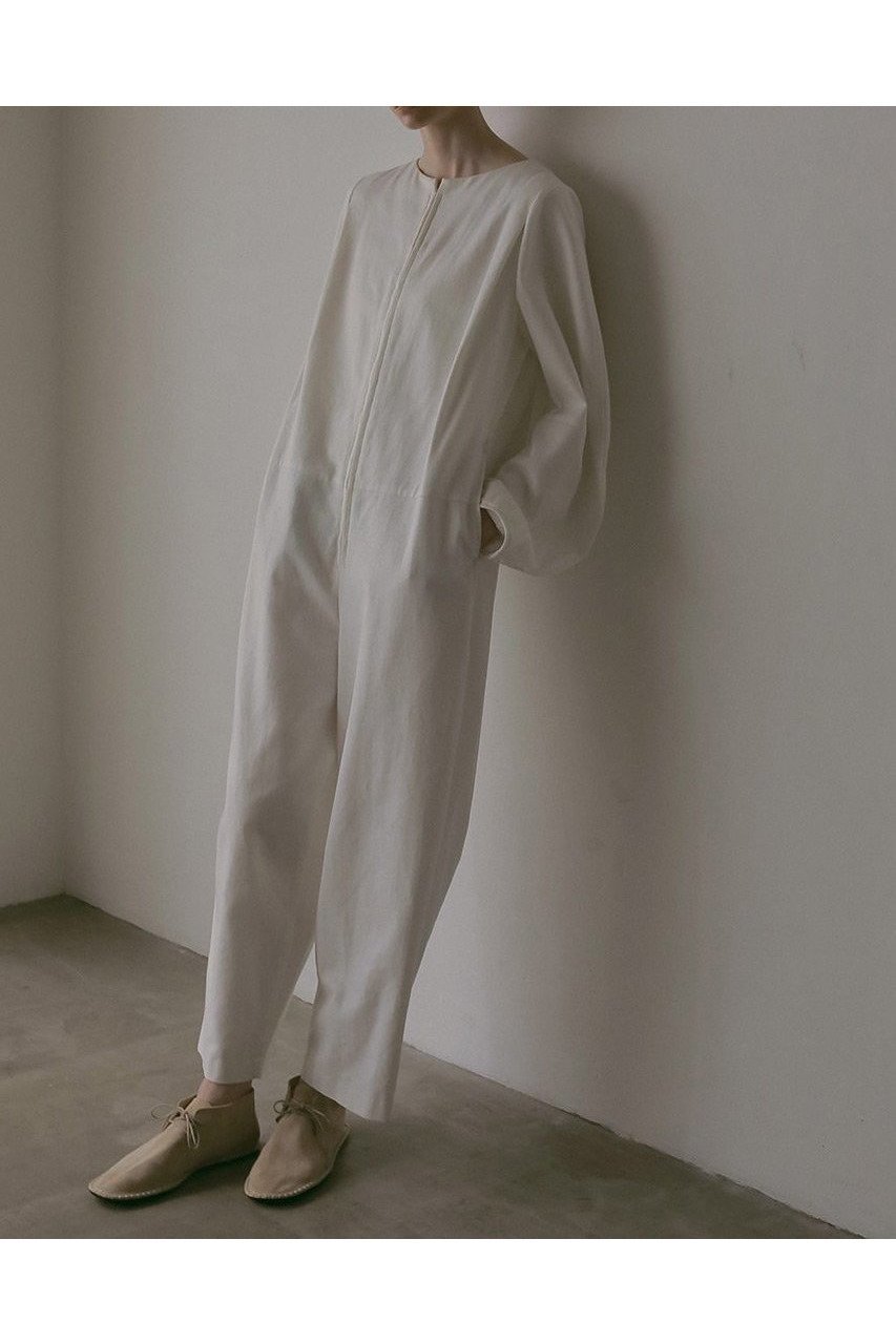 【ハー/HER.】の【9/4 12:00販売開始】ホックディテールオールインワン 人気、トレンドファッション・服の通販 founy(ファニー) 　ファッション　Fashion　レディースファッション　Fashion for Women　パンツ　Pants & Trousers　スリーブ　Sleeve, Long Sleeve / Short Sleeve　フォルム　Silhouette, Form　フロント　Front, Front Design　other-3|ID: prp329100004657338 ipo3291000000033704685