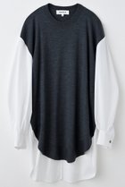 【エンフォルド/ENFOLD】のCOMBI LONG SHIRT シャツ ホワイト|ID: prp329100004657340 ipo3291000000033704707