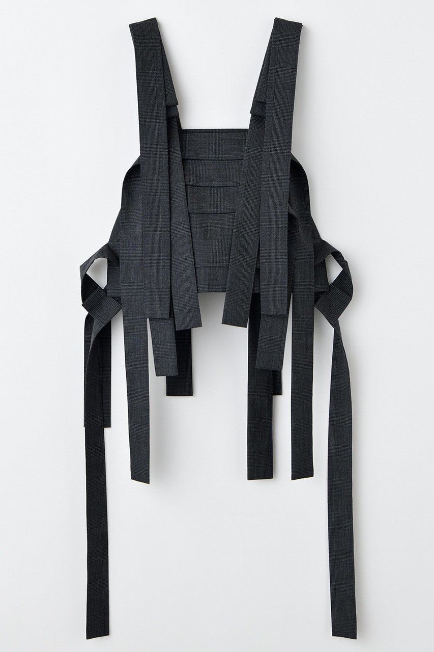 【エンフォルド/ENFOLD】のBANDAGES VEST ベスト インテリア・キッズ・メンズ・レディースファッション・服の通販 founy(ファニー) ファッション Fashion レディースファッション Fashion for Women アウター Coat / Outerwear Collection レディースジャケット・軽アウター Jackets ジャケット Jacket, Outerwear チェック Check, Plaid, Tartan ベスト Vest, Waistcoat ミックス Mix, Mixed Style ランダム Random, Irregular エレガント 上品 Elegant 定番 Standard, Basic Item ブラック|ID: prp329100004657343 ipo3291000000033704719