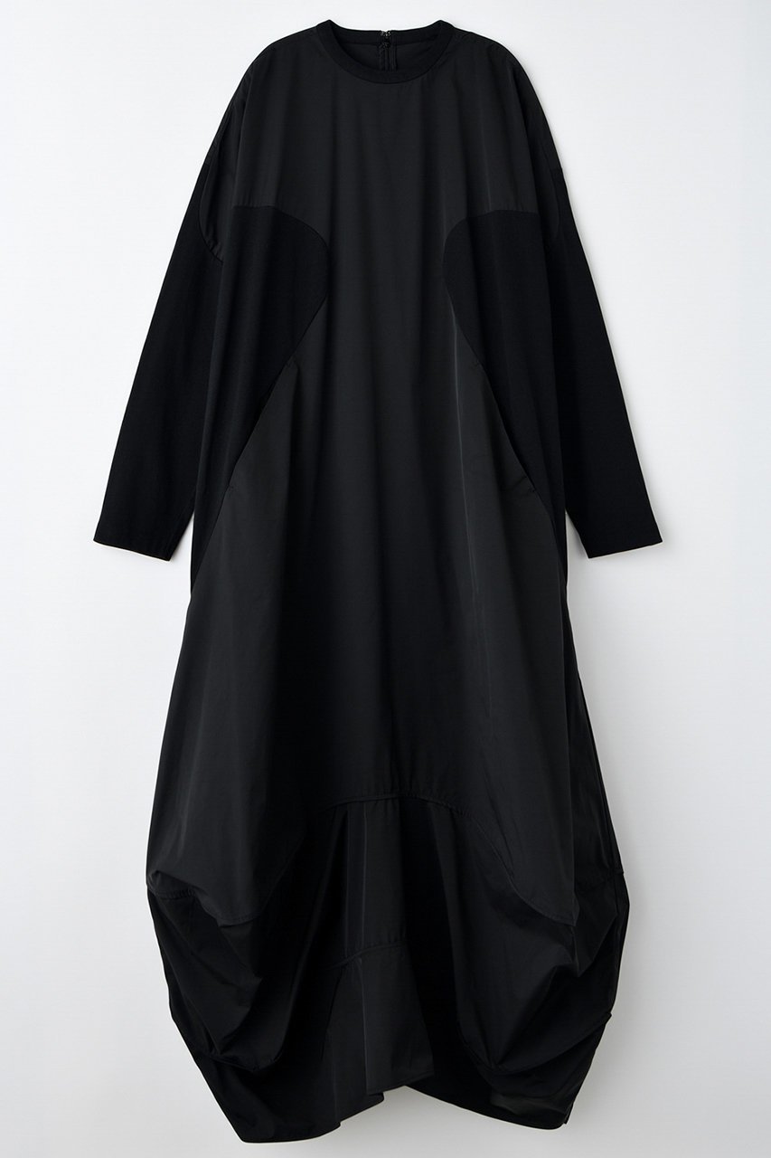 【エンフォルド/ENFOLD】のSILHOUETTE DOCKING DRESS ドレス インテリア・キッズ・メンズ・レディースファッション・服の通販 founy(ファニー) ファッション Fashion レディースファッション Fashion for Women ワンピース Dresses フォーマル・パーティードレス・結婚式用ドレス Elegant & Casual Dresses チュニック Tunic Tops & Dresses カットソー Cut and Sewn Top シェイプ Shape, Slim Fit ストレッチ Stretch, Stretchy Fabric タフタ Taffeta, Structured Fabric チュニック Tunic, Long Top ドッキング Docking, Mixed Material ドレス Dress, One-Piece リメイク Remake, Reconstructed ロング Long, Long-Length ブラック|ID: prp329100004657345 ipo3291000000033704725