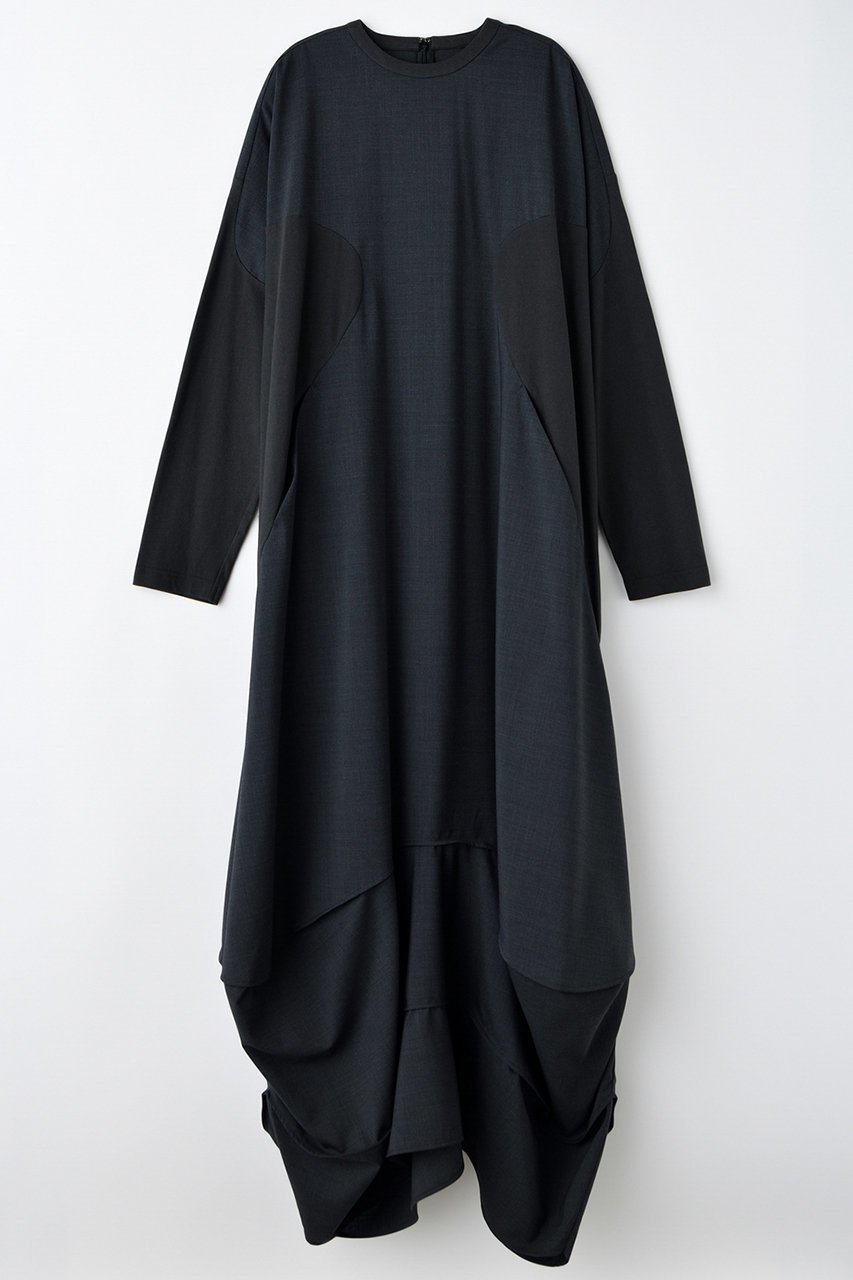 【エンフォルド/ENFOLD】のSILHOUETTE DOCKING DRESS ドレス 人気、トレンドファッション・服の通販 founy(ファニー) 　ファッション　Fashion　レディースファッション　Fashion for Women　ワンピース　Dresses　フォーマル・パーティードレス・結婚式用ドレス　Elegant & Casual Dresses　チュニック　Tunic Tops & Dresses　カットソー　Cut and Sewn Top　シェイプ　Shape, Slim Fit　ストレッチ　Stretch, Stretchy Fabric　チュニック　Tunic, Long Top　ドッキング　Docking, Mixed Material　ドレス　Dress, One-Piece　リメイク　Remake, Reconstructed　ロング　Long, Long-Length　再入荷　Restock / Back in Stock　 other-1|ID: prp329100004657346 ipo3291000000033704727