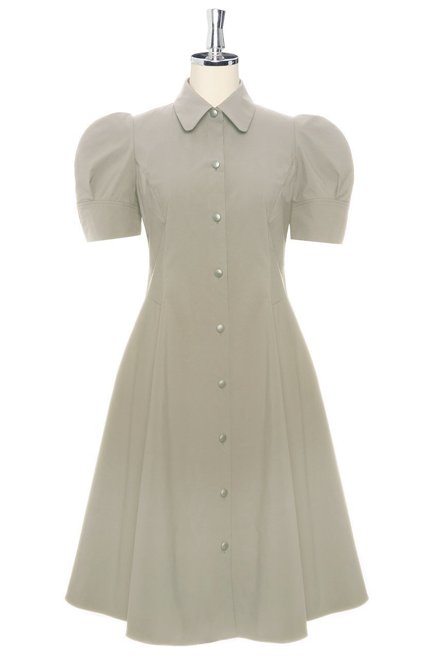 【デイジーリン/DAISY LIN】のDress “Daisy Puff Sleeve” インテリア・キッズ・メンズ・レディースファッション・服の通販 founy(ファニー) 　ファッション　Fashion　レディースファッション　Fashion for Women　ワンピース　Dresses　フォーマル・パーティードレス・結婚式用ドレス　Elegant & Casual Dresses　チュニック　Tunic Tops & Dresses　ウォッシャブル　Machine Washable　ストレッチ　Stretch, Stretchy Fabric　スマート　Smart, Elegant　スリーブ　Sleeve, Long Sleeve / Short Sleeve　チュニック　Tunic, Long Top　ドレス　Dress, One-Piece　バランス　Balance, Style Balance　フォルム　Silhouette, Form　フレア　Flare, Flared　夏　Summer　エレガント 上品　Elegant　新作・新入荷　New Arrivals / New In　ベージュグレー|ID: prp329100004657356 ipo3291000000033704775