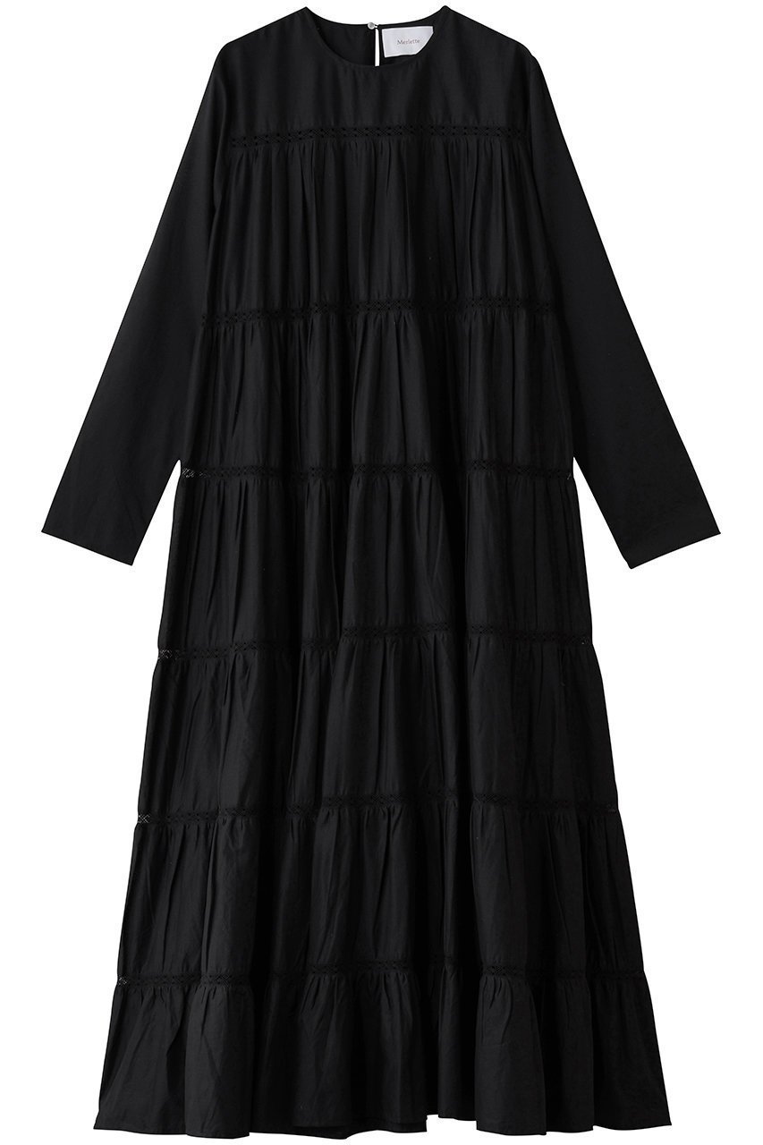 【マーレット/MERLETTE】のMAIDA COTTON LAWN ティアードマキシドレス 人気、トレンドファッション・服の通販 founy(ファニー) 　ファッション　Fashion　レディースファッション　Fashion for Women　ワンピース　Dresses　フォーマル・パーティードレス・結婚式用ドレス　Elegant & Casual Dresses　チュニック　Tunic Tops & Dresses　チュニック　Tunic, Long Top　ドレス　Dress, One-Piece　マキシ　Maxi, Full Length　リゾート　Resort, Vacation Style　エレガント 上品　Elegant　定番　Standard, Basic Item　新作・新入荷　New Arrivals / New In　 other-1|ID: prp329100004657357 ipo3291000000033704779