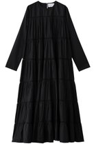 【マーレット/MERLETTE】のMAIDA COTTON LAWN ティアードマキシドレス ブラック|ID:prp329100004657357