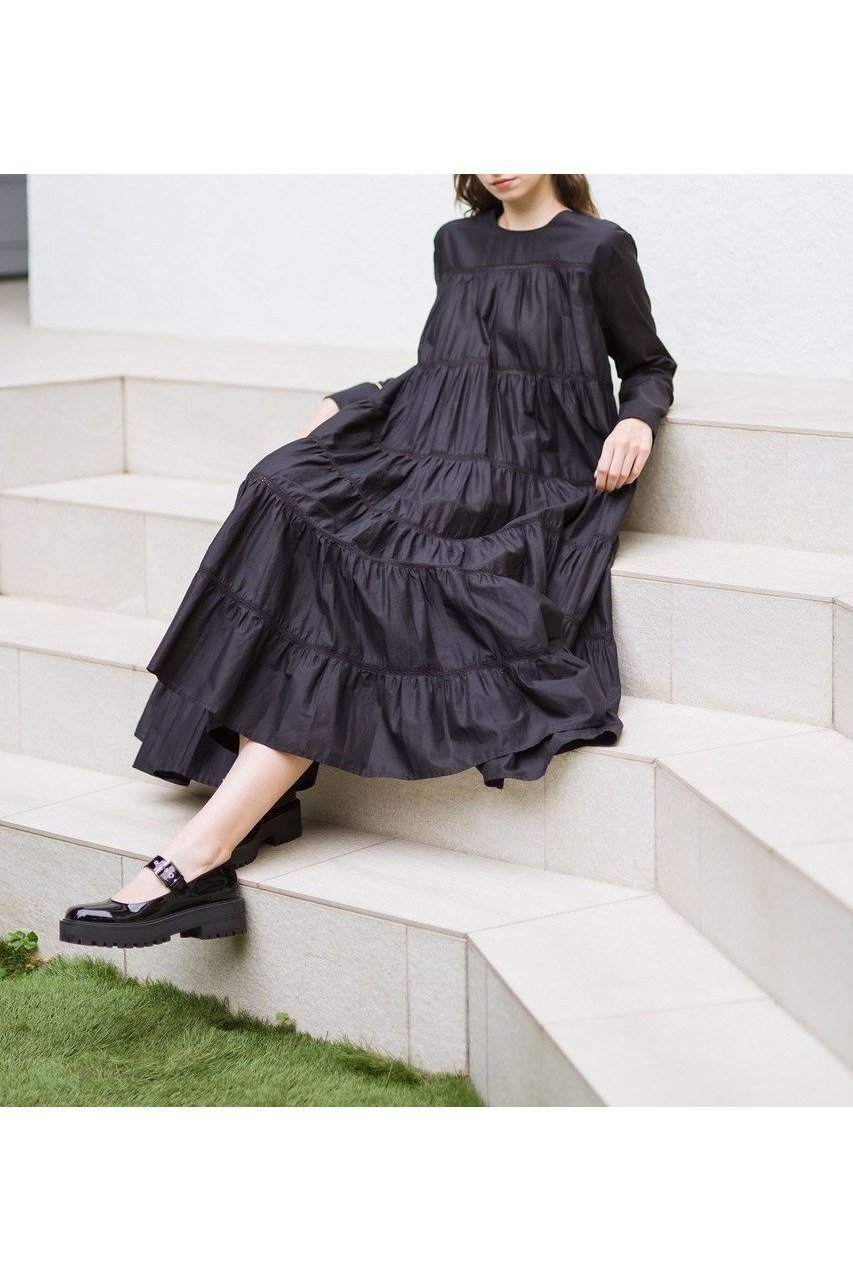 【マーレット/MERLETTE】のMAIDA COTTON LAWN ティアードマキシドレス 人気、トレンドファッション・服の通販 founy(ファニー) 　ファッション　Fashion　レディースファッション　Fashion for Women　ワンピース　Dresses　フォーマル・パーティードレス・結婚式用ドレス　Elegant & Casual Dresses　チュニック　Tunic Tops & Dresses　チュニック　Tunic, Long Top　ドレス　Dress, One-Piece　マキシ　Maxi, Full Length　リゾート　Resort, Vacation Style　エレガント 上品　Elegant　定番　Standard, Basic Item　新作・新入荷　New Arrivals / New In　other-6|ID: prp329100004657357 ipo3291000000033704785