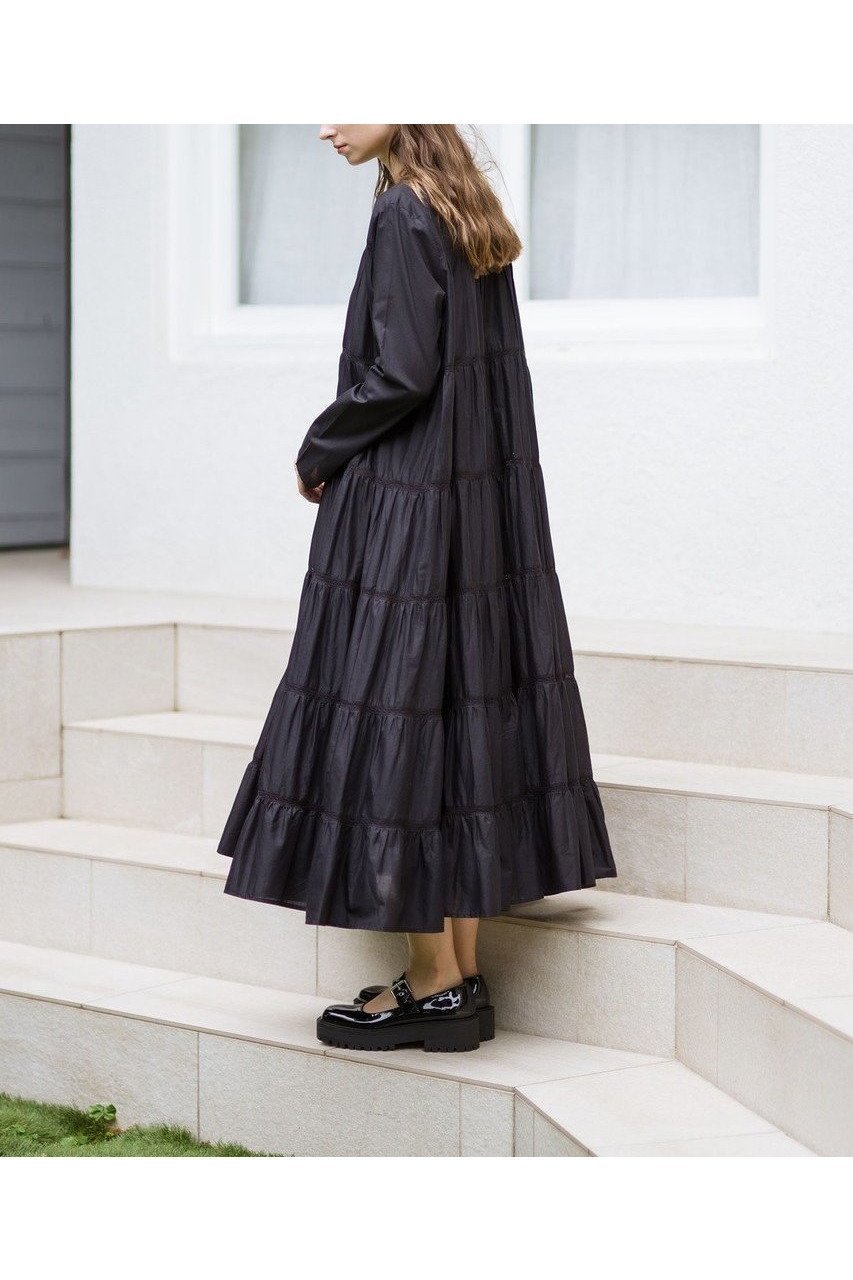 【マーレット/MERLETTE】のMAIDA COTTON LAWN ティアードマキシドレス 人気、トレンドファッション・服の通販 founy(ファニー) 　ファッション　Fashion　レディースファッション　Fashion for Women　ワンピース　Dresses　フォーマル・パーティードレス・結婚式用ドレス　Elegant & Casual Dresses　チュニック　Tunic Tops & Dresses　チュニック　Tunic, Long Top　ドレス　Dress, One-Piece　マキシ　Maxi, Full Length　リゾート　Resort, Vacation Style　エレガント 上品　Elegant　定番　Standard, Basic Item　新作・新入荷　New Arrivals / New In　other-8|ID: prp329100004657357 ipo3291000000033704787