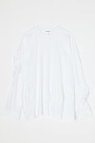 【エンフォルド/ENFOLD】のBALL DRAPE LONG SLEEVE T SHIRT シャツ ホワイト|ID: prp329100004657365 ipo3291000000033704814