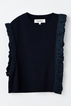 【エンフォルド/ENFOLD】の【9/3 12:00販売開始】ASYMMETRY MINI VEST ベスト ダークネイビー|ID: prp329100004657367 ipo3291000000033690501