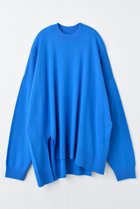 【エンフォルド/ENFOLD】のU SLIT BOX PULLOVER プルオーバー ブルー|ID: prp329100004657368 ipo3291000000033704828