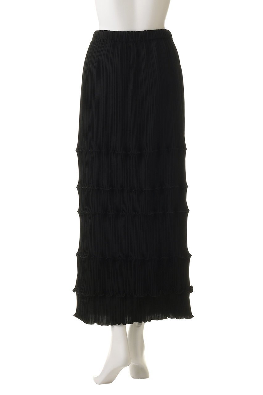 【エンフォルド/ENFOLD】のTIERED PLEATS SKIRT スカート 人気、トレンドファッション・服の通販 founy(ファニー) 　ファッション　Fashion　レディースファッション　Fashion for Women　スカート　Skirts　ロングスカート　Long Skirts / Maxi & Midi Skirts　シンプル　Simple, Minimal　ジョーゼット　Georgette, Semi-Sheer Fabric　ストレッチ　Stretch, Stretchy Fabric　ストレート　Straight, Straight Cut　ティアードスカート　Tiered Skirt, Flounced Skirt　ドレープ　Drape, Draping Fabric　パウダー　Powder, Soft Tone　プリーツ　Pleats, Pleated　ランダム　Random, Irregular　ロング　Long, Long-Length　エレガント 上品　Elegant　切替　Switching, Contrast Panel　other-4|ID: prp329100004657370 ipo3291000000033868704