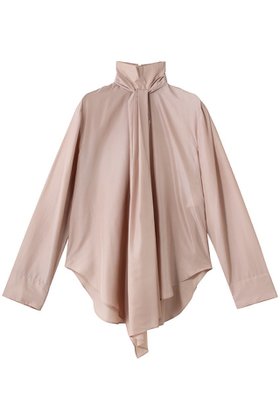 【バウト/BOWTE】のNYLON SILK WASHER KNOT LIKE BLOUSE/ブラウス 人気、トレンドファッション・服の通販 founy(ファニー) ファッション Fashion レディースファッション Fashion for Women トップス・カットソー Cut & Sew Tops シャツ・ブラウス・オフィスカジュアル Elegant Blouses & Button-Ups アシンメトリー Asymmetrical Style イレギュラー Irregular Design シルク Silk, 100% Silk ジャケット Jacket, Outerwear スリーブ Sleeve, Long Sleeve / Short Sleeve ロング Long, Long-Length 再入荷 Restock / Back in Stock |ID:prp329100004657374