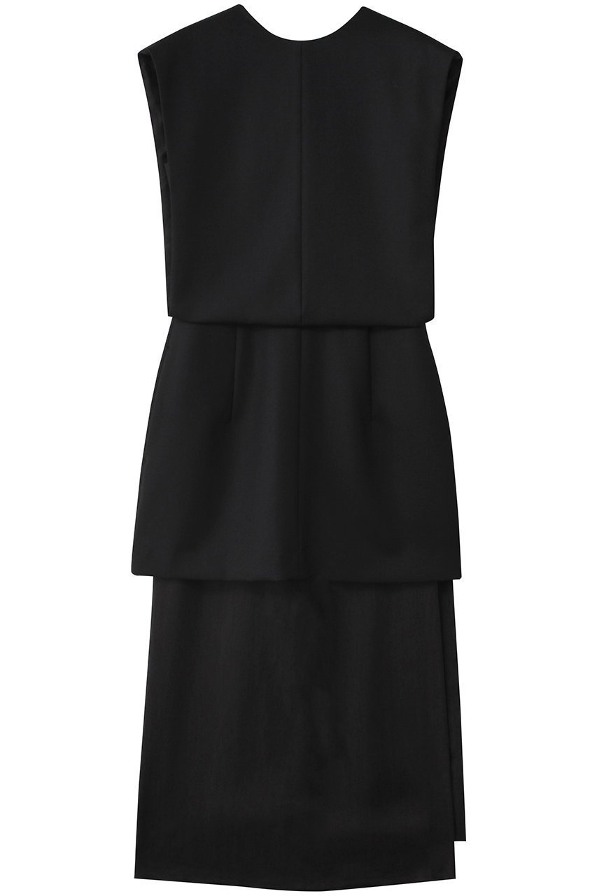 【バウト/BOWTE】のBLUEFACED WORSTED DRESS WITH LONG TRAIN/ドレス インテリア・キッズ・メンズ・レディースファッション・服の通販 founy(ファニー) 　ファッション　Fashion　レディースファッション　Fashion for Women　ワンピース　Dresses　フォーマル・パーティードレス・結婚式用ドレス　Elegant & Casual Dresses　チュニック　Tunic Tops & Dresses　2025年　2025　2025-2026秋冬・A/W　Autumn/Winter 2025–26 AW25–26　エレガント 上品　Elegant　チュニック　Tunic, Long Top　ドレス　Dress, One-Piece　ペチコート　Petticoat, Underskirt　ロング　Long, Long-Length　A/W・秋冬　Autumn/Winter　ブラック|ID: prp329100004657375 ipo3291000000033704867