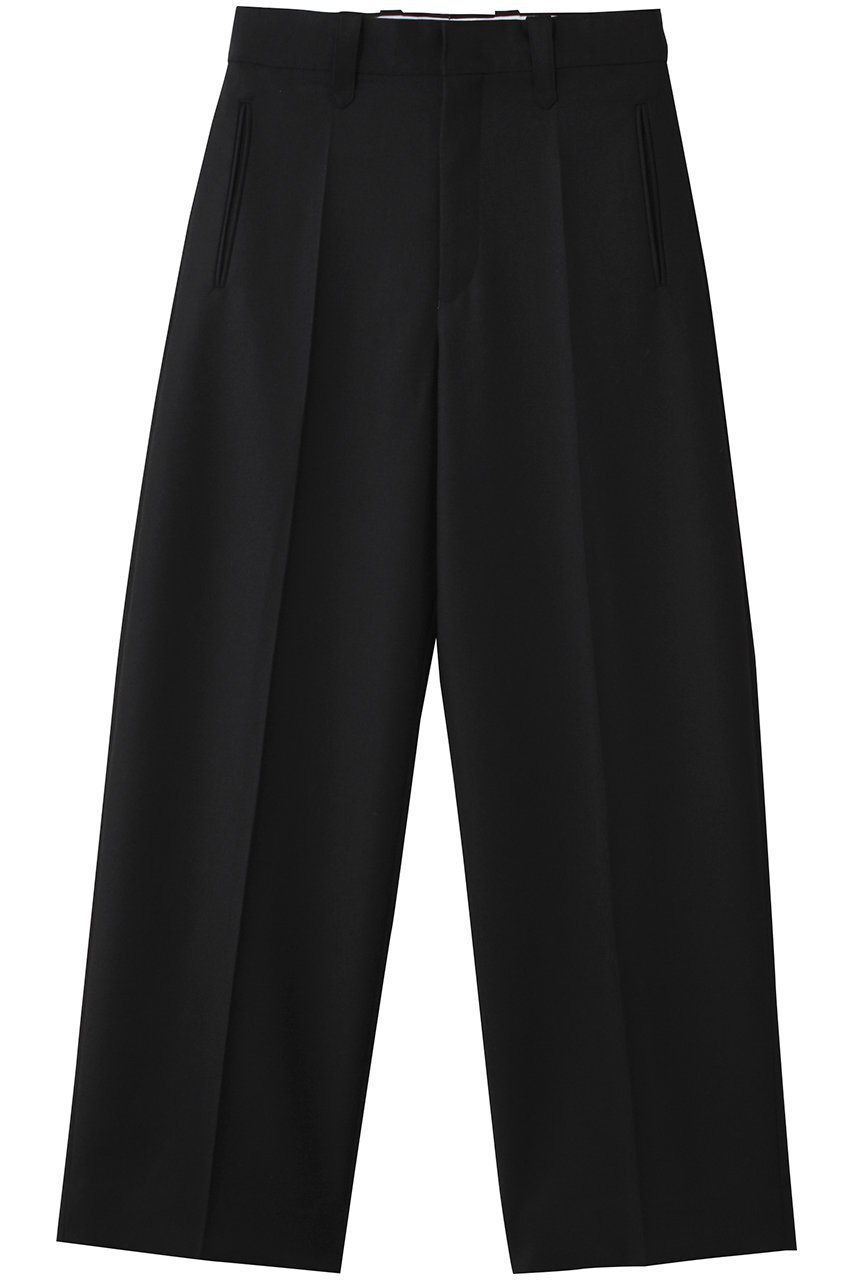 【バウト/BOWTE】のBLUEFACED WORSTED DRESS TROUSERS/トラウザーズ インテリア・キッズ・メンズ・レディースファッション・服の通販 founy(ファニー) 　ファッション　Fashion　レディースファッション　Fashion for Women　パンツ　Pants & Trousers　おすすめ　Recommended / Our Picks　ジャケット　Jacket, Outerwear　セットアップ　Set-Up, Coordinated Outfit　センター　Center, Center Line　ワイド　Wide, Wide Fit　ブラック|ID: prp329100004657376 ipo3291000000035379163