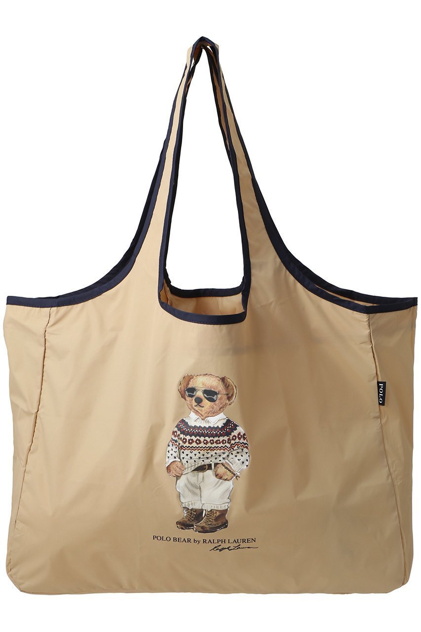 【ポロラルフローレン/POLO RALPH LAUREN】のポケッタブルレインバッグシーズナルベアプリント インテリア・キッズ・メンズ・レディースファッション・服の通販 founy(ファニー) 　ファッション　Fashion　レディースファッション　Fashion for Women　バッグ　Bags　コンパクト　Compact, Small Size　新作・新入荷　New Arrivals / New In　軽量　Lightweight, Ultra Light　ベージュ|ID: prp329100004657379 ipo3291000000033704904