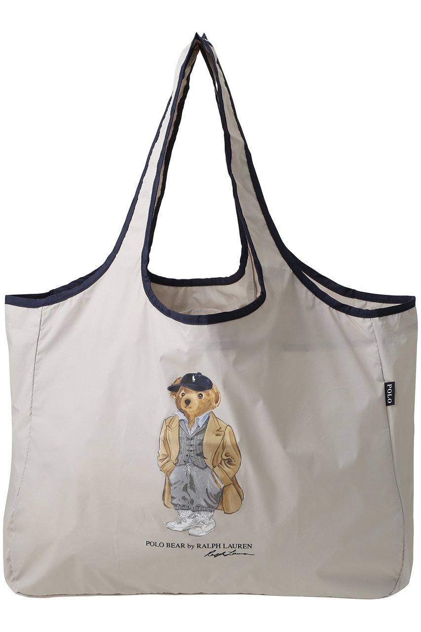 【ポロラルフローレン/POLO RALPH LAUREN】のポケッタブルレインバッグシーズナルベアプリント インテリア・キッズ・メンズ・レディースファッション・服の通販 founy(ファニー) 　ファッション　Fashion　レディースファッション　Fashion for Women　バッグ　Bags　コンパクト　Compact, Small Size　軽量　Lightweight, Ultra Light　ライトグレー|ID: prp329100004657379 ipo3291000000035968834