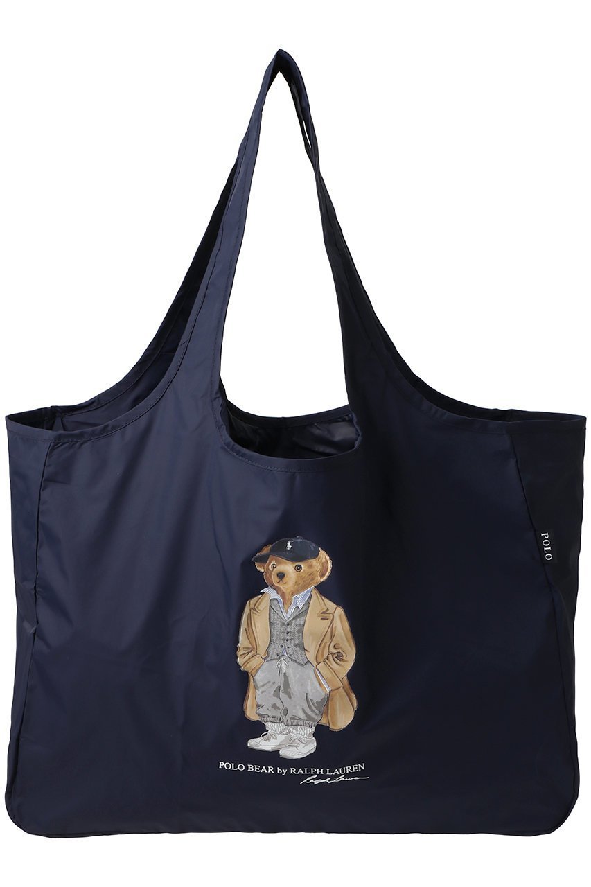 【ポロラルフローレン/POLO RALPH LAUREN】のポケッタブルレインバッグシーズナルベアプリント インテリア・キッズ・メンズ・レディースファッション・服の通販 founy(ファニー) 　ファッション　Fashion　レディースファッション　Fashion for Women　バッグ　Bags　コンパクト　Compact, Small Size　軽量　Lightweight, Ultra Light　ネイビーブルー|ID: prp329100004657379 ipo3291000000035968838