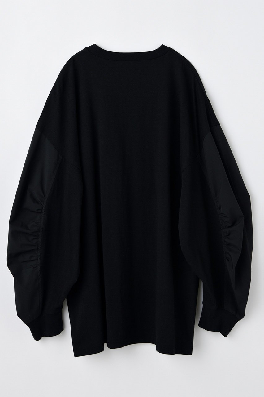 【ナゴンスタンス/nagonstans】の【9/3 12:00販売開始】curve long-sleeves ロングスリーブ 人気、トレンドファッション・服の通販 founy(ファニー) 　ファッション　Fashion　レディースファッション　Fashion for Women　トップス・カットソー　Cut & Sew Tops　シャツ・ブラウス・オフィスカジュアル　Elegant Blouses & Button-Ups　ロングTシャツ・Tシャツ　Longline T-Shirts & Tees　カットソー・ベーシックTシャツ　Cut-and-Sewn Tops / Stretch Tees & Basics　カットソー　Cut and Sewn Top　ギャザー　Gathered, Ruffled　スリーブ　Sleeve, Long Sleeve / Short Sleeve　ロング　Long, Long-Length　新作・新入荷　New Arrivals / New In　other-2|ID: prp329100004657382 ipo3291000000033690602
