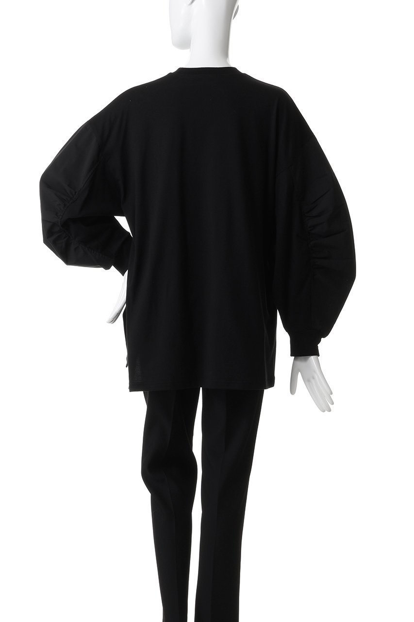 【ナゴンスタンス/nagonstans】のcurve long-sleeves ロングスリーブ 人気、トレンドファッション・服の通販 founy(ファニー) ファッション Fashion レディースファッション Fashion for Women トップス・カットソー Cut & Sew Tops シャツ・ブラウス・オフィスカジュアル Elegant Blouses & Button-Ups ロングTシャツ・Tシャツ Longline T-Shirts & Tees カットソー・ベーシックTシャツ Cut-and-Sewn Tops / Stretch Tees & Basics カットソー Cut and Sewn Top ギャザー Gathered, Ruffled スリーブ Sleeve, Long Sleeve / Short Sleeve ロング Long, Long-Length other-4|ID: prp329100004657382 ipo3291000000033918026