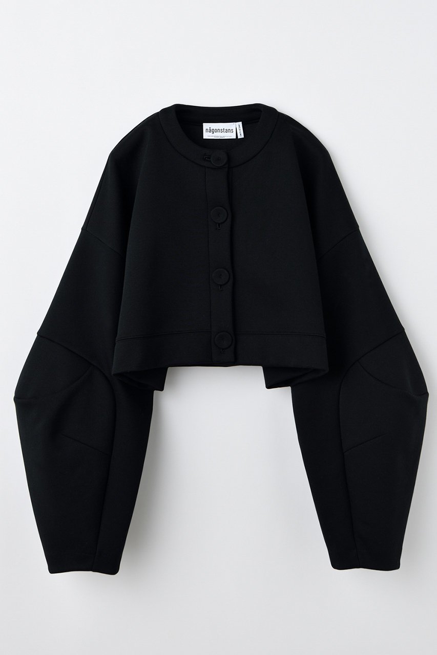 【ナゴンスタンス/nagonstans】のcropped wide cardigan カーディガン インテリア・キッズ・メンズ・レディースファッション・服の通販 founy(ファニー) 　ファッション　Fashion　レディースファッション　Fashion for Women　トップス・カットソー　Cut & Sew Tops　ニット　Knit Tops & Sweaters　カーディガン・羽織り　Layered Style Cardigans　カーディガン　Cardigan, Knitwear　クロップド　Cropped, Short Length　スリーブ　Sleeve, Long Sleeve / Short Sleeve　バランス　Balance, Style Balance　Black|ID: prp329100004657383 ipo3291000000033704926