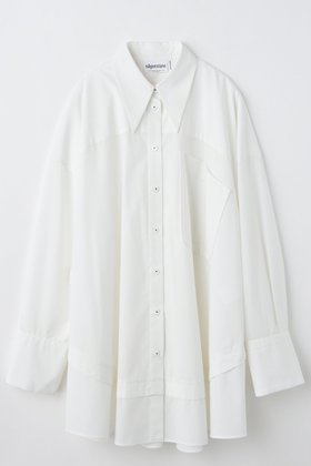 【ナゴンスタンス/nagonstans】のcircle shirt シャツ 人気、トレンドファッション・服の通販 founy(ファニー) ファッション Fashion レディースファッション Fashion for Women トップス・カットソー Cut & Sew Tops シャツ・ブラウス・オフィスカジュアル Elegant Blouses & Button-Ups なめらか Smooth, Silky Texture カフス Cuff Design スリーブ Sleeve, Long Sleeve / Short Sleeve ブロード Broadcloth, Fine Cotton ポケット Pocket, Pocket Detail ロング Long, Long-Length 新作・新入荷 New Arrivals / New In |ID:prp329100004657387