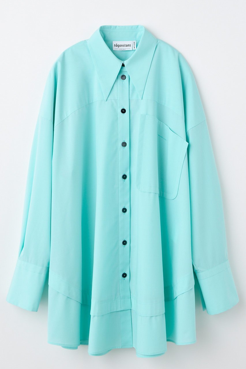 【ナゴンスタンス/nagonstans】のcircle shirt シャツ インテリア・キッズ・メンズ・レディースファッション・服の通販 founy(ファニー) 　ファッション　Fashion　レディースファッション　Fashion for Women　トップス・カットソー　Cut & Sew Tops　シャツ・ブラウス・オフィスカジュアル　Elegant Blouses & Button-Ups　なめらか　Smooth, Silky Texture　カフス　Cuff Design　スリーブ　Sleeve, Long Sleeve / Short Sleeve　ブロード　Broadcloth, Fine Cotton　ポケット　Pocket, Pocket Detail　ロング　Long, Long-Length　新作・新入荷　New Arrivals / New In　Soda|ID: prp329100004657387 ipo3291000000033704945