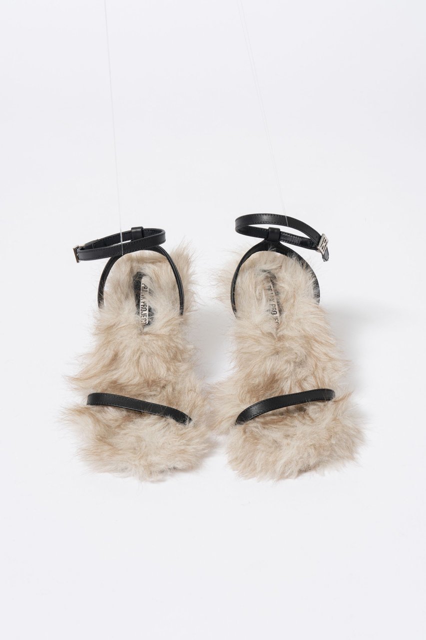【プランク プロジェクト/PRANK PROJECT】のナローストラップファーサンダル / Narrow Strap Fur Sandals 人気、トレンドファッション・服の通販 founy(ファニー) 　ファッション　Fashion　レディースファッション　Fashion for Women　サンダル　Sandals, Summer Shoes　ソックス　Socks, Hosiery　ヌーディ　Nude, Nude Tone　フェイクファー　Faux Fur, Imitation Fur　ラップ　Wrap, Wrap Design　夏　Summer　A/W・秋冬　Autumn/Winter　other-2|ID: prp329100004657390 ipo3291000000033690646