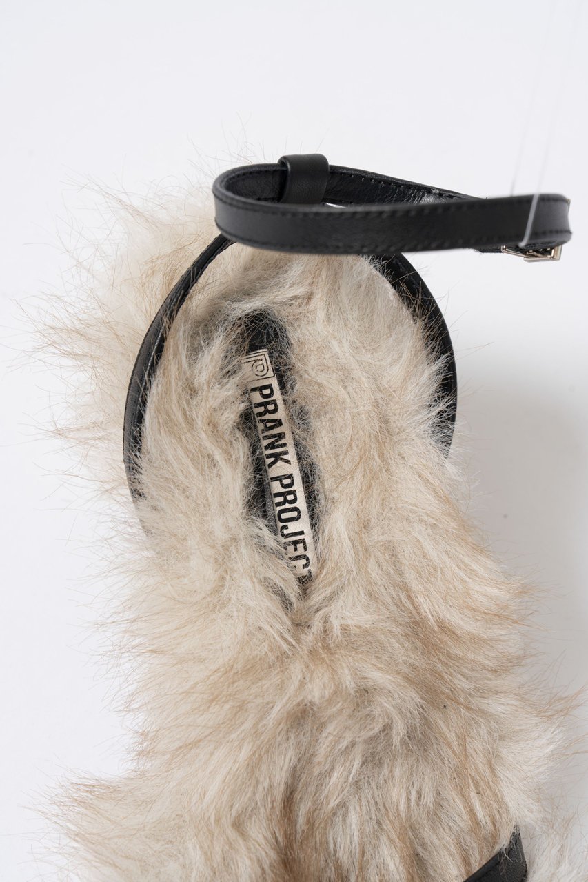 【プランク プロジェクト/PRANK PROJECT】のナローストラップファーサンダル / Narrow Strap Fur Sandals 人気、トレンドファッション・服の通販 founy(ファニー) 　ファッション　Fashion　レディースファッション　Fashion for Women　サンダル　Sandals, Summer Shoes　ソックス　Socks, Hosiery　ヌーディ　Nude, Nude Tone　フェイクファー　Faux Fur, Imitation Fur　ラップ　Wrap, Wrap Design　夏　Summer　A/W・秋冬　Autumn/Winter　other-6|ID: prp329100004657390 ipo3291000000033690650