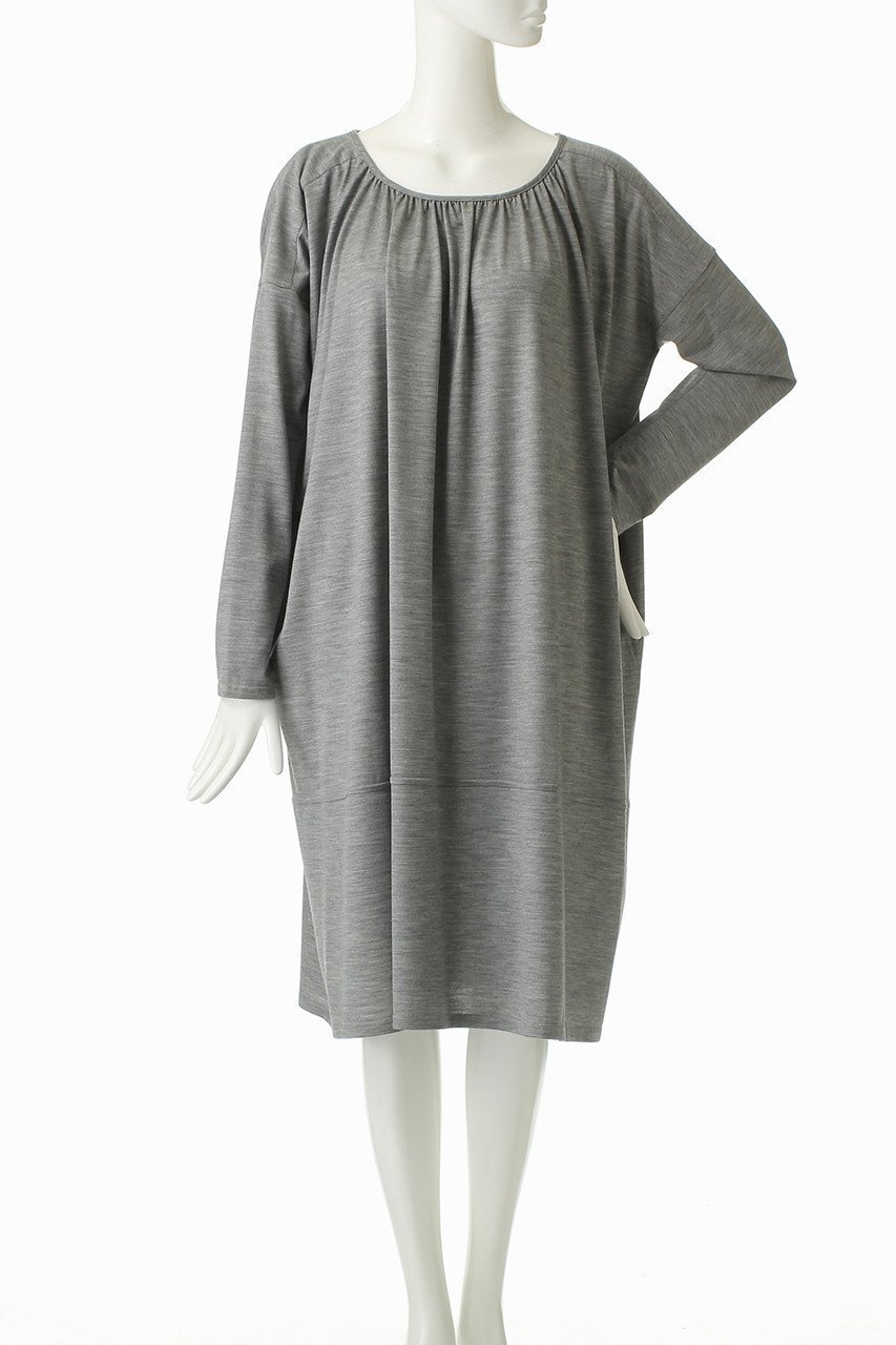 【プレインピープル/PLAIN PEOPLE】のウォッシャブルウールギャザーワンピース 人気、トレンドファッション・服の通販 founy(ファニー) 　ファッション　Fashion　レディースファッション　Fashion for Women　ワンピース　Dresses　チュニック　Tunic Tops & Dresses　ギャザー　Gathered, Ruffled　スニーカー　Sneakers, Trainers　チュニック　Tunic, Long Top　ミックス　Mix, Mixed Style　リラックス　Relax, Relaxed Fit　other-2|ID: prp329100004657392 ipo3291000000033705059